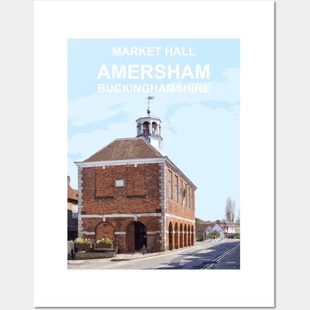 Amersham Buckinghamshire. Travel location poster Wall Art by BarbaraGlebska